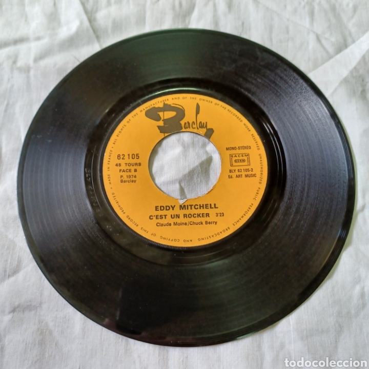 Discos de vinilo: EDDY MITCHELL - CEST UN ROCKER - BYE BYE JOHNNY ... BARCLAY 1974 - Foto 4