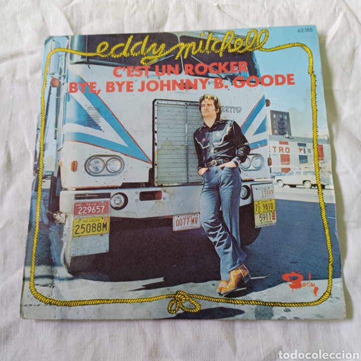 Discos de vinilo: EDDY MITCHELL - CEST UN ROCKER - BYE BYE JOHNNY ... BARCLAY 1974 - Foto 1