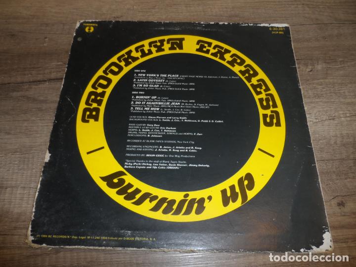 Discos de vinilo: BROOKLYN EXPRESS - BURNIN&acute;UP (SPAIN 1984) - Foto 2