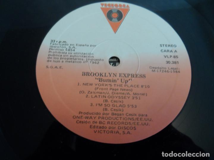 Discos de vinilo: BROOKLYN EXPRESS - BURNIN&acute;UP (SPAIN 1984) - Foto 3