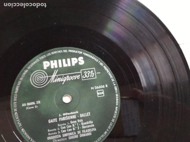Discos de vinilo: Offenbach, The Philadelphia Orchestra, Eugene Ormandy &lrm;&ndash; Gaite Parisienne - Ballet - Foto 2