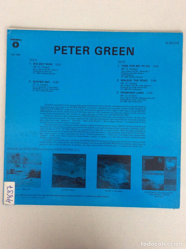 Discos de vinilo: Peter Green. Bis boy now - Foto 2