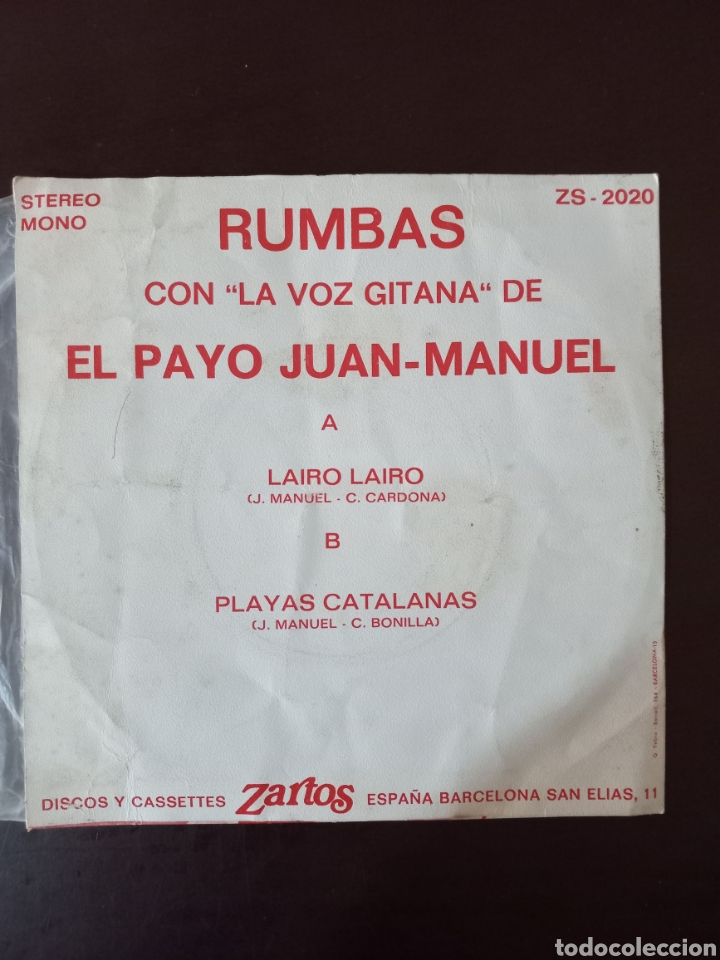 Discos de vinilo: Rumbas con la voz gitana de Juan Manuel - Foto 2