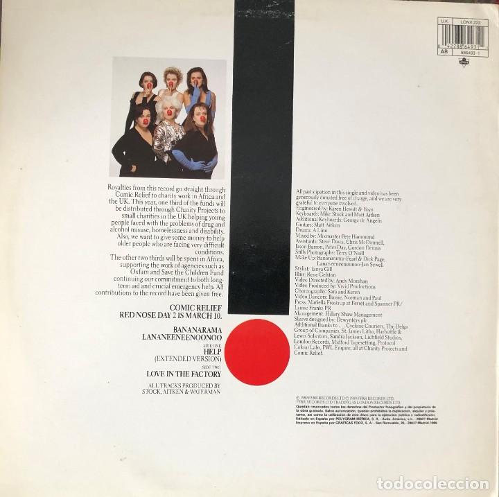 Discos de vinilo: Bananarama, Lananeeneenoonoo - Help - Foto 2