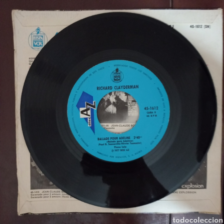 Discos de vinilo: Richard Clayderman - Ballade pour Adeline - Versi&oacute;n original - Foto 3