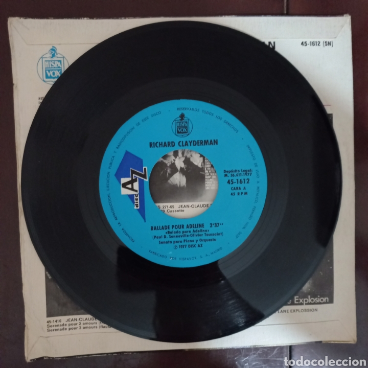 Discos de vinilo: Richard Clayderman - Ballade pour Adeline - Versi&oacute;n original - Foto 4