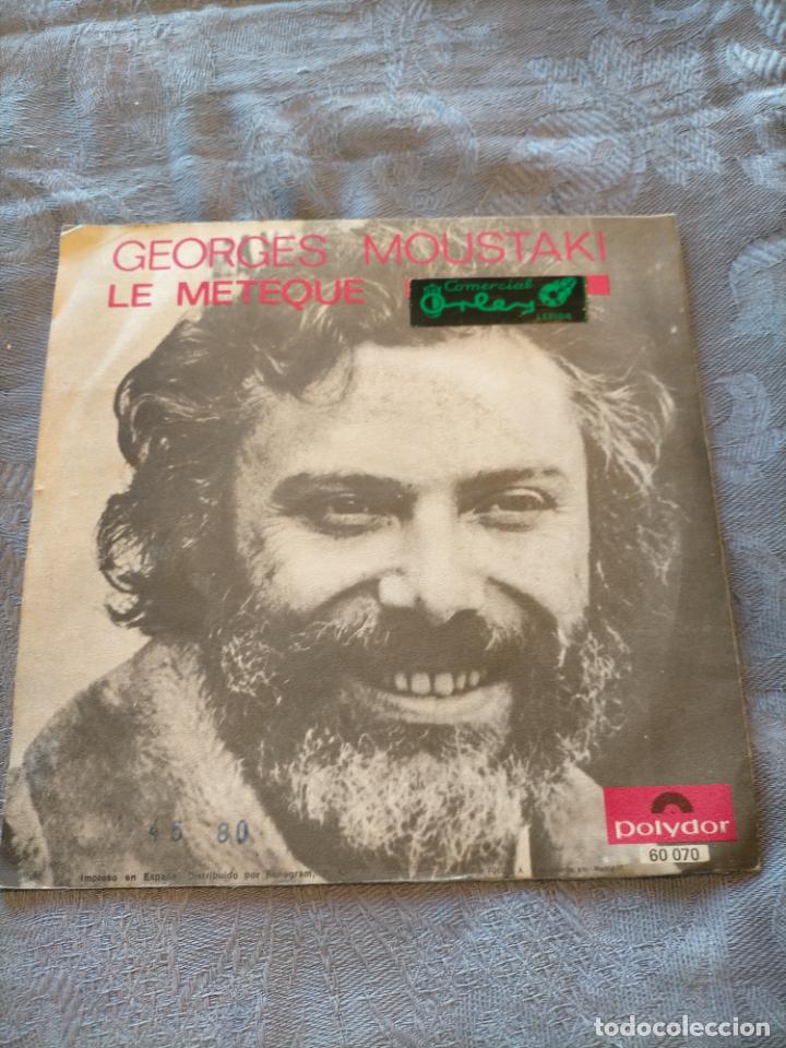 Discos de vinilo: Disco vinilo GEORGES MOUSTAKI LE METEQUE POLYDOR - Foto 2