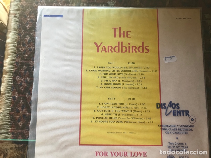 Discos de vinilo: For your love. The Yardbirds - Foto 2