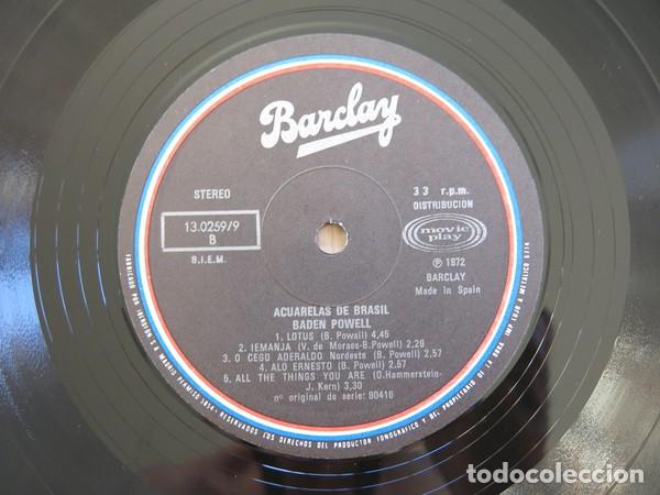 Discos de vinilo: Baden Powell &lrm;&ndash; Acuarelas De Brasil - Foto 3
