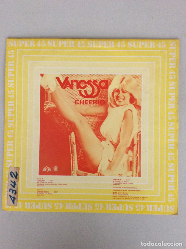 Discos de vinilo: Vanessa. Cheerio. - Foto 2
