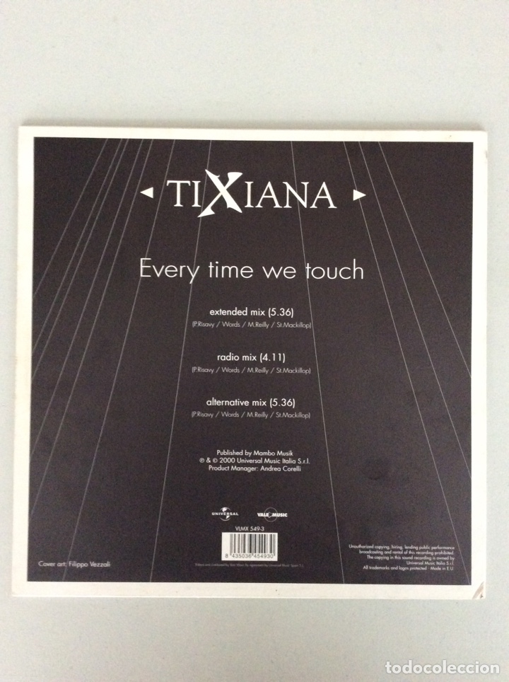 Discos de vinilo: Every time we touch. Tixiana. - Foto 2