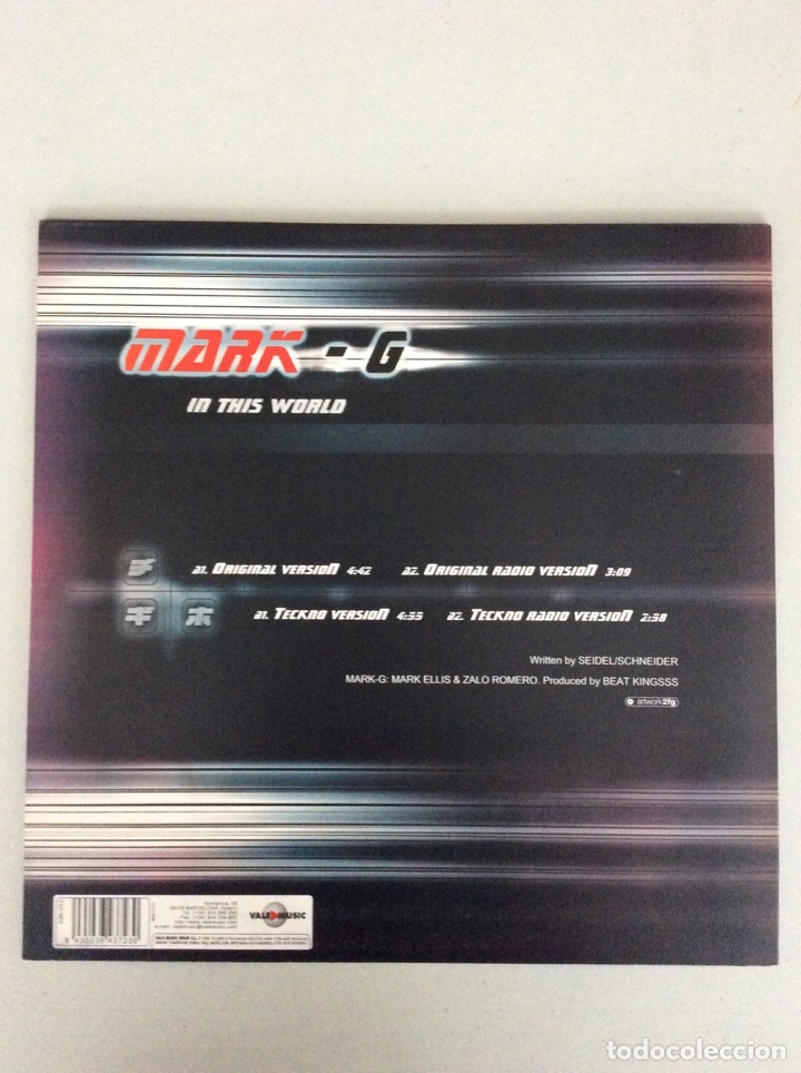 Discos de vinilo: Mark - G. In this world. - Foto 2