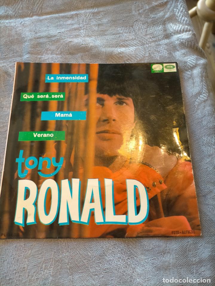 DISCO VINILO EP TONY RONALD : LA INMENSIDAD, QUE SERA SERA, MAMA, VERANO (Música - Discos de Vinilo - EPs - Solistas Españoles de los 50 y 60)
