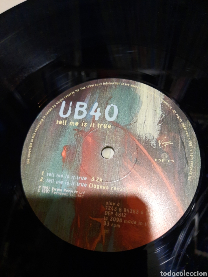 Discos de vinilo: UB40 - Tell me is it true - Foto 3