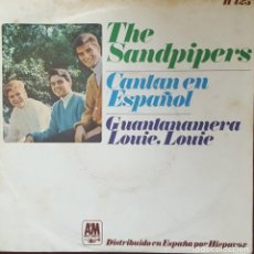 Discos de vinilo: SINGLE / THE SANDPIPERS CANTAN EN ESPAÑOL - GUANTANAMERA, 1966. Lote 266023438