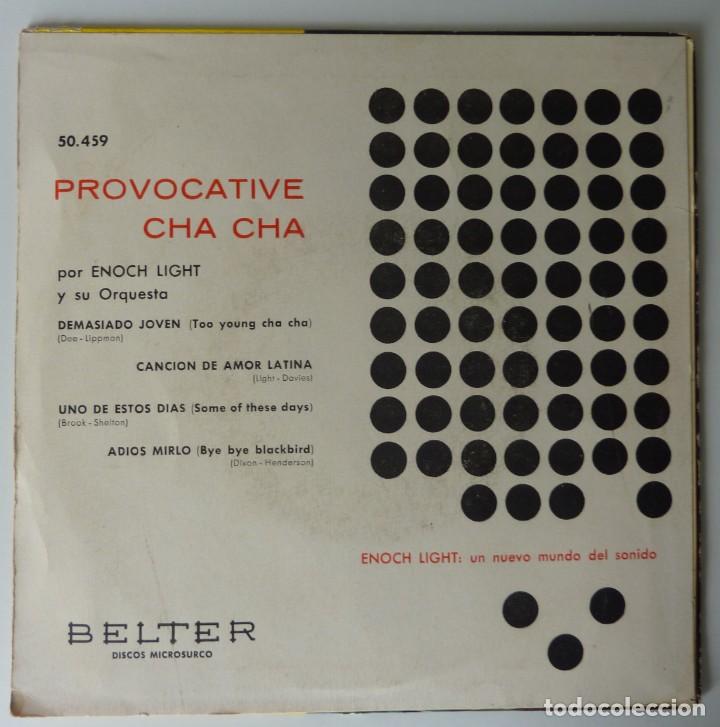 Discos de vinilo: ENOCH LIGHT // PROVOCATIVE CHA-CHA / 1961 / EP - Foto 2