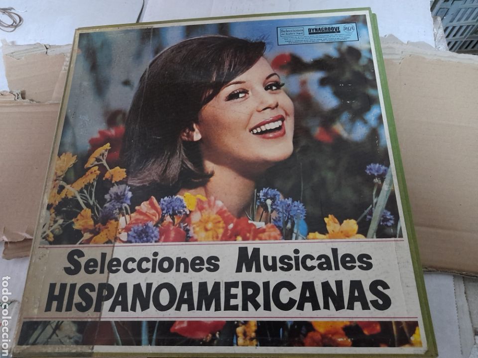 Disques de vinyle: Carpeta con12 vinilos,Selecciones Musicales Hispanoamericanas ,los vinilos a estrenar