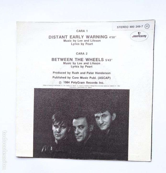 Discos de vinilo: RUSH. Distant early warning. Single. TDKDS21 - Foto 2
