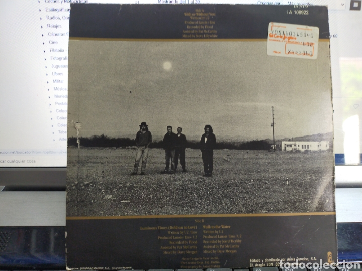 Discos de vinilo: U2 EP with or without you + 2 Espa&ntilde;a 1987 - Foto 2