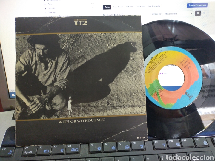Discos de vinilo: U2 EP with or without you + 2 Espa&ntilde;a 1987 - Foto 1
