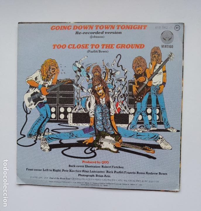Discos de vinilo: STATUS QUO. GOING DOWN TOWN TONIGHT. Single. TDKDS21 - Foto 2