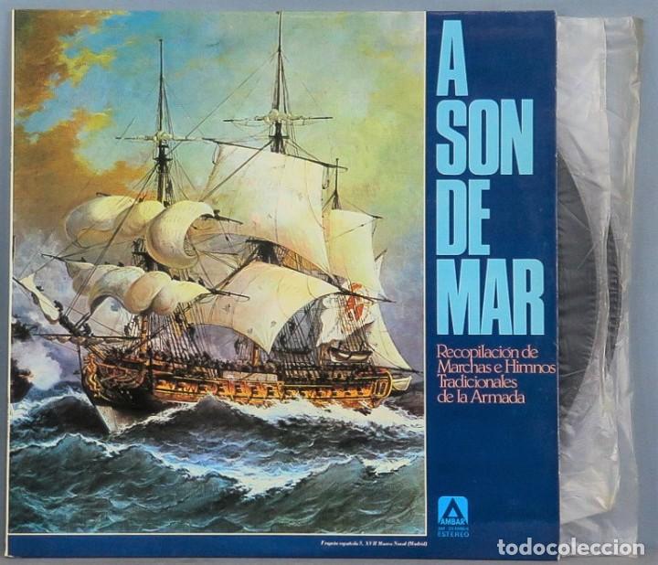 Vinyl-Schallplatten: 2 LP. A SON DE MAR. RECOPILACION DE MARCHAS E HIMNOS TRADICIONALES DE LA ARMADA
