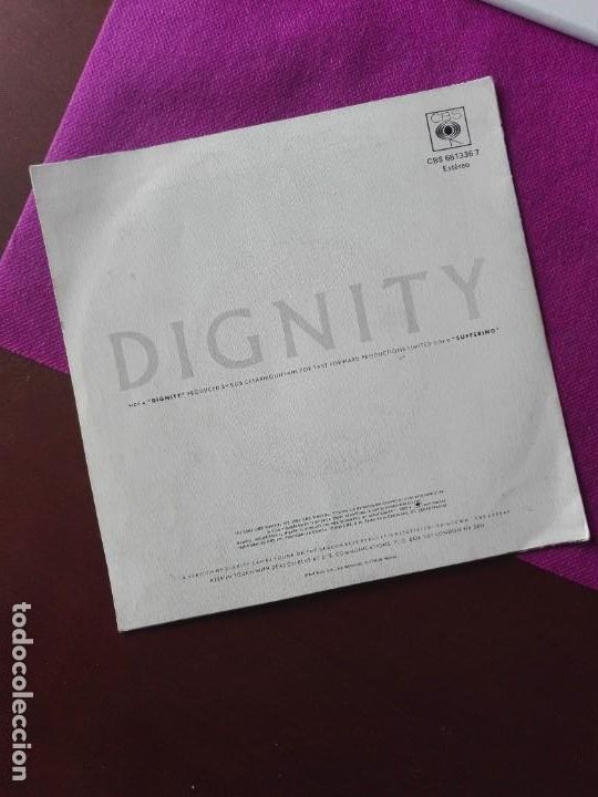 Discos de vinilo: JMFC- DISCO VINILO SINGLE - DEACON BLUE - &rdquo; DIGNITY &rdquo; - EDICION ESPA&Ntilde;OLA - Foto 2