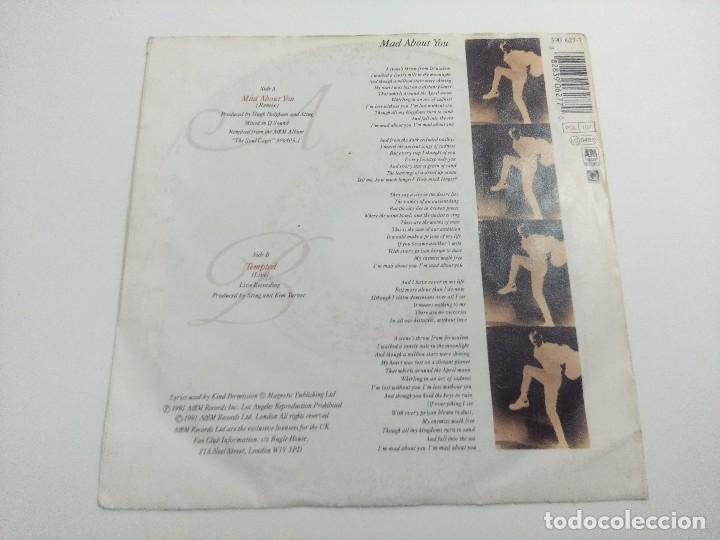 Discos de vinilo: STING/MAD ABOUT YOU/SINGLE. - Foto 3