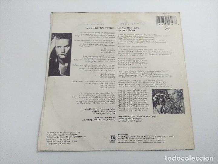 Discos de vinilo: STING/WELL BE TOGETHER/SINGLE. - Foto 3