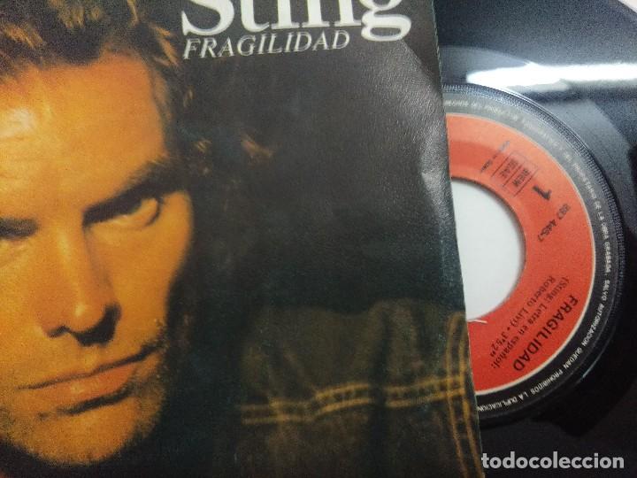 Discos de vinilo: STING/FRAGILIDAD/SINGLE PROMOCIONAL. - Foto 2