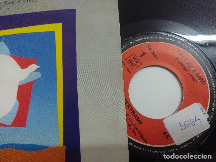 Discos de vinilo: SUPERTRAMP/FREE AS A BIRD/SINGLE. - Foto 2