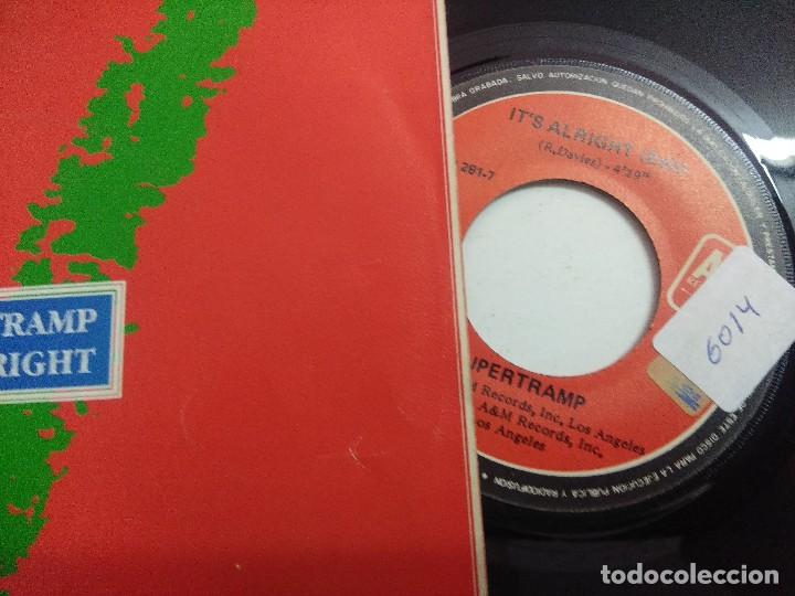 Discos de vinilo: SUPERTRAMP/ITS ALRIGHT/SINGLE. - Foto 2