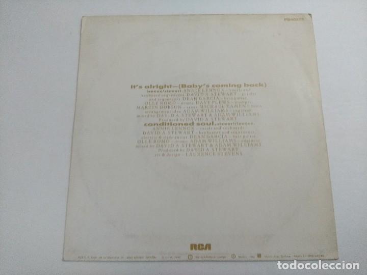 Discos de vinilo: EURYTHMICS/ITS ALRIGHT/SINGLE PROMOCIONAL. - Foto 3