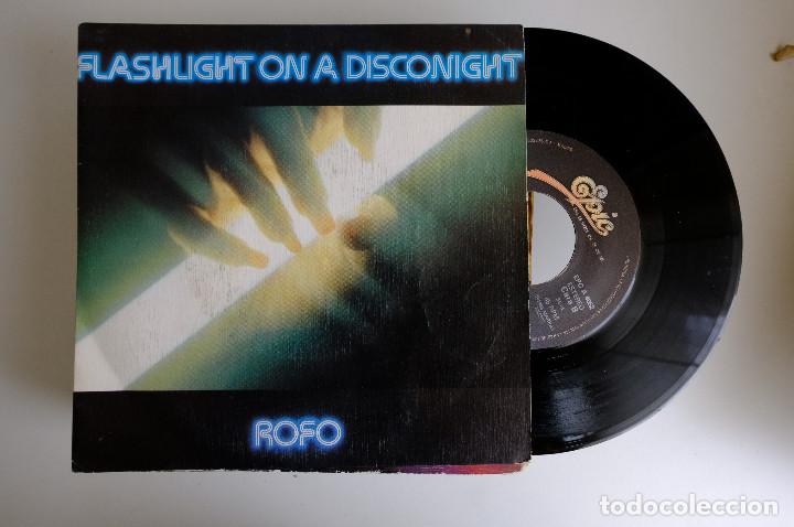 Discos de vinilo: ROFO - FLASHLIGHT ON A DISCONIGHT. SINGLE -1986 - Foto 1