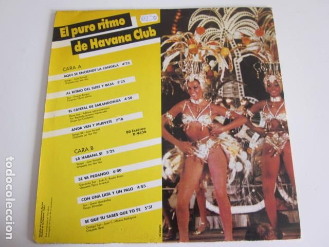 Discos de vinilo: Various - El Puro Ritmo De Havana Club (LP, Comp) - Foto 2