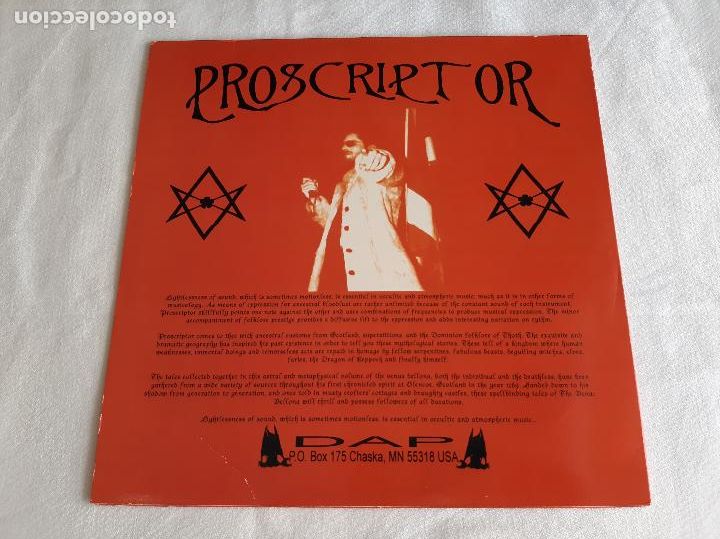 Discos de vinilo: PROSCRIPTOR -THE VENUS BELLONA- (1996) 2 X LP DISCO VINILO - Foto 2