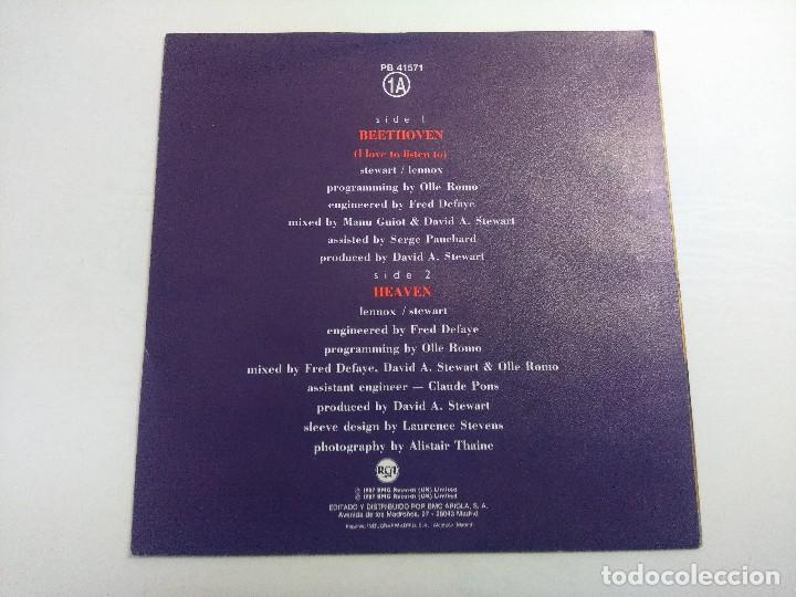 Discos de vinilo: EURYTHMICS/BEETHOVEN/SINGLE. - Foto 3