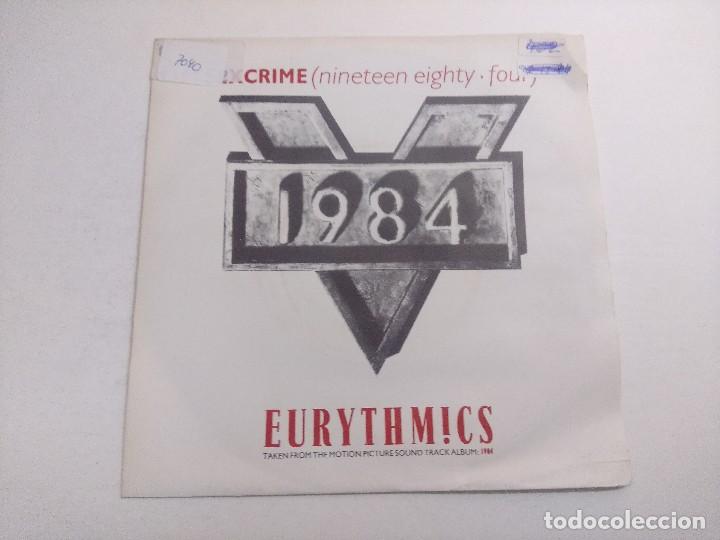Discos de vinilo: EURYTHMICS/SEXCRIME/SINGLE. - Foto 1