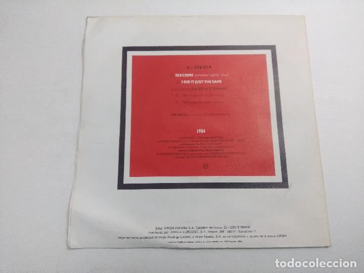 Discos de vinilo: EURYTHMICS/SEXCRIME/SINGLE. - Foto 3