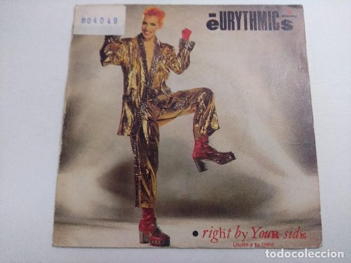 Discos de vinilo: EURYTHMICS/RIGHT BY YOUR SIDE/SINGLE PROMOCIONAL. - Foto 1