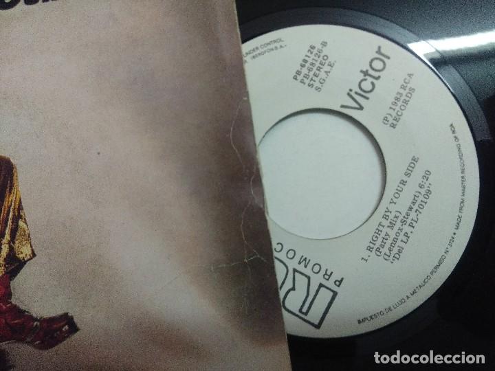 Discos de vinilo: EURYTHMICS/RIGHT BY YOUR SIDE/SINGLE PROMOCIONAL. - Foto 2
