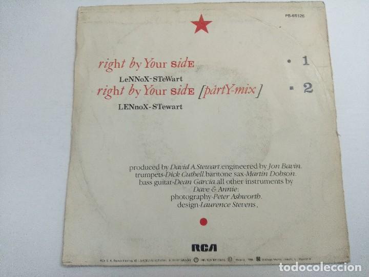 Discos de vinilo: EURYTHMICS/RIGHT BY YOUR SIDE/SINGLE PROMOCIONAL. - Foto 3