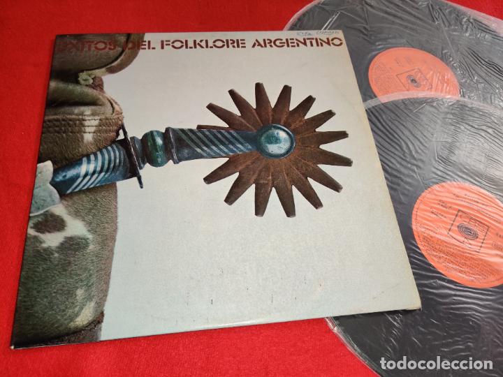 Discos de vinilo: EXITOS FOLKLORE ARGENTINO 2LP 1972 CBS ESPA&Ntilde;A SPAIN CAFRUNE+TOBAS+TROVADORES+QULLA HUASI++
