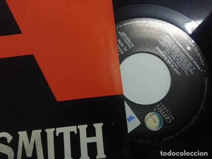 Discos de vinilo: AEROSMITH/LOVE IN AN ELEVATOR/SINGLE PROMOCIONAL. - Foto 2