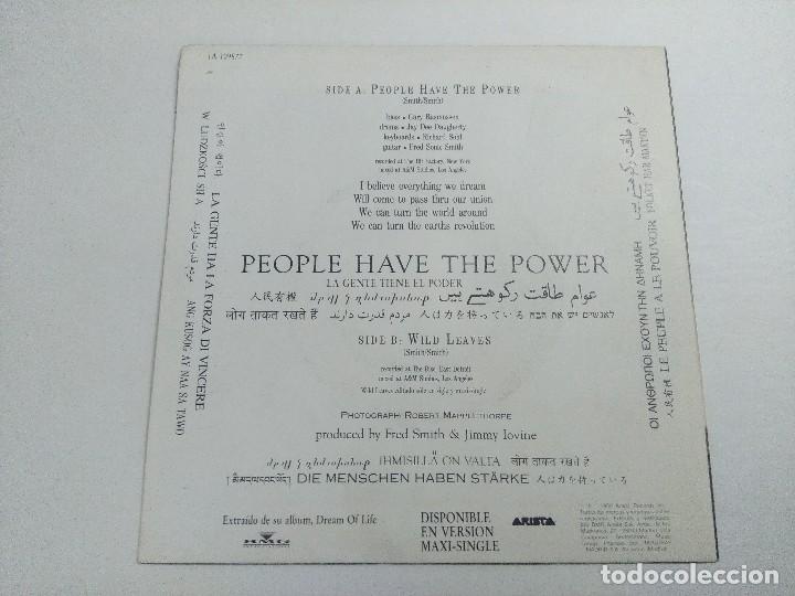 Discos de vinilo: PATTI SMITH/PEOPLE HAVE THE POWER/SINGLE. - Foto 3