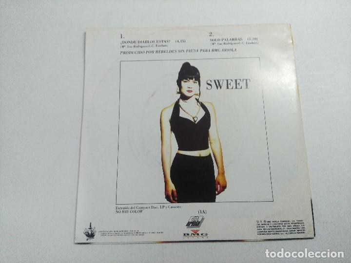 Discos de vinilo: SWEET/DONDE DIABLOS ESTAS/SINGLE. - Foto 3