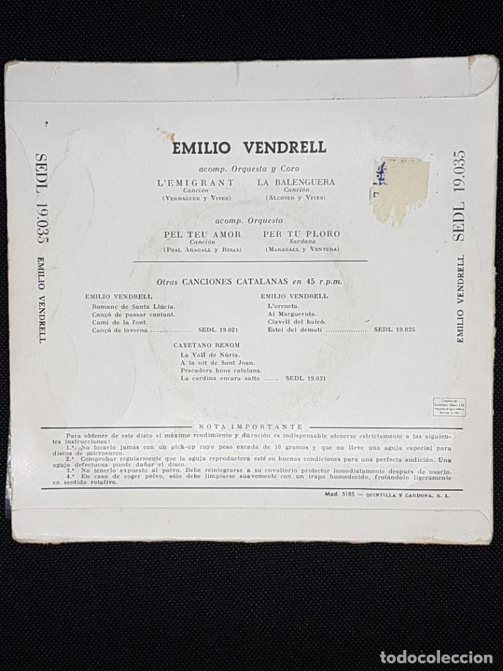 Discos de vinilo: 2 singles Emili Vendrell - Foto 4