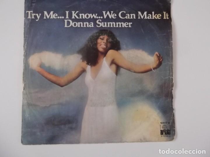Discos de vinilo: DONNA SUMMER - TRY... I KNOW... WE CAN MAKE IT / WASTED - Foto 1