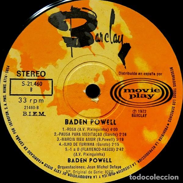 Discos de vinilo: Baden Powell &lrm;&ndash; Baden Powell - Foto 3