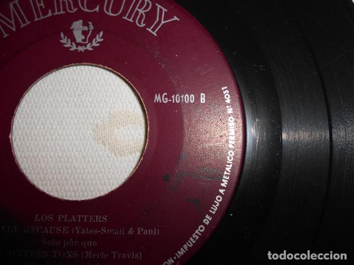 Discos de vinilo: EP LOS PLATTERS // HUMO EN TUS HOJOS + 3 - Foto 5
